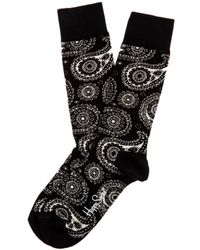 Happy Socks Black The Paisley Sock