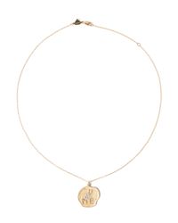 Alison Lou | Metallic U & Me Tree Carving Necklace | Lyst