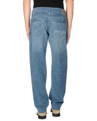 Care Label Blue Casual Trouser for men