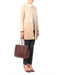 Gianvito Rossi Purple Business Point-Toe Leather Pumps