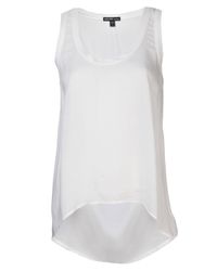 James Perse High Low Tank in White - Lyst