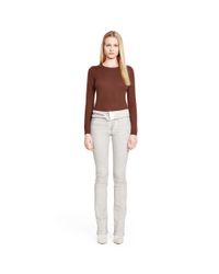 Ralph Lauren Black Label | Brown Cashmere Crewneck Sweater | Lyst