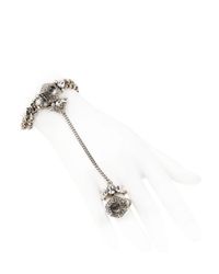 Roberto Cavalli | Metallic Swarovski Gold Plated Ring | Lyst