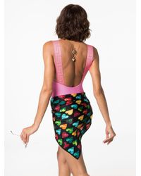 Versace Retro Pink One-piece Bikini By