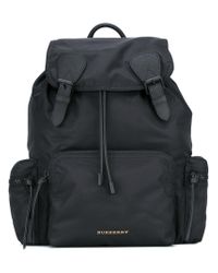 Burberry Backpack Women - Leather/polyester - One Size in Black -