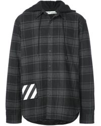 Off-White c/o Virgil Abloh Jacke mit Karomuster in Black für Herren