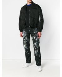 off white jeans paint