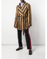 Gucci Printed Dressing-gown Jacket in Gold (Metallic) for Men - Lyst