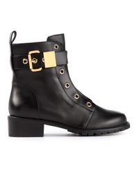 laceless combat boots