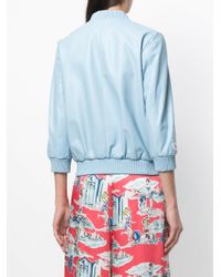Veste bomber à détails de découpes Blugirl Blumarine en coloris Blue