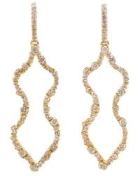 Kimberly Mcdonald | Metallic Irregular Diamond Outline Femme Earrings | Lyst