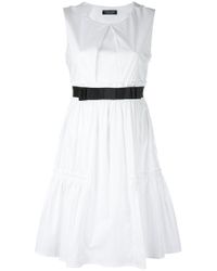 Twin Set White Flared Dress