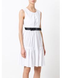 Twin Set White Flared Dress