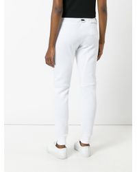 Nicopanda White Classic Joggers