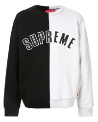 split crewneck sweatshirt