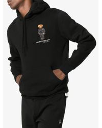 Sudadera con oso bordado Polo Ralph Lauren de Algodón de color Negro para  hombre | Lyst