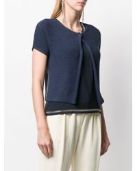 Manteau à taille nouée Fabiana Filippi en coloris Blue