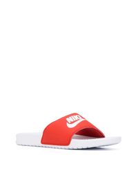 benassi nike red