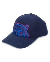 KENZO Blue Tiger Embroidered Cap for men