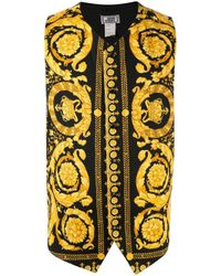 Versace Pre-Owned Weste mit barockem Print in Black für Herren