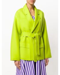 Maison Rabih Kayrouz Korte Jas Met Riem in het Green