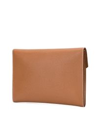 Hermès Pre-Owned Brown Pochette Rio Horse Carriage Motif Clutch Hand Bag