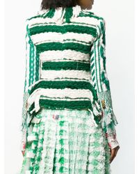 Thom Browne Shrunken Tweed Sport Coat in het Green