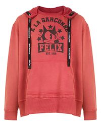 À La Garçonne Orange Oversized Felix Sweatshirt À La Garçonne + Hering