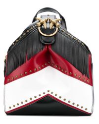 Zaino con frangePinko in Pelle di colore Nero | Lyst