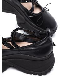Zapatos estilo bailarinas con plataforma Simone Rocha de Cuero de color  Negro | Lyst