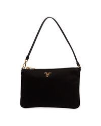 prada mini vega logo plaque bolsa