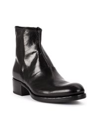 Botines brillantes Premiata de Cuero de color Negro para hombre | Lyst