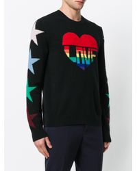 Valentino love intarsia sweater Clearance