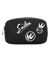 Lyst Coloris Mcq Swallow Pochette Noir En 5Rj4q3LA