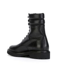 ysl military boots