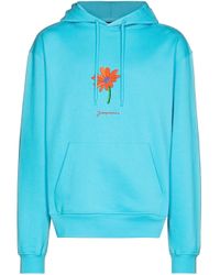 Sudadera con capucha y estampado floral Jacquemus de hombre de color Azul |  Lyst