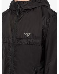 Prada Synthetic Re-nylon Blouson Jacket in Black for Men | Lyst