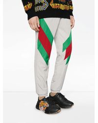 Gucci Rhyton Leather Sneaker With Tiger in Black for Men | Lyst