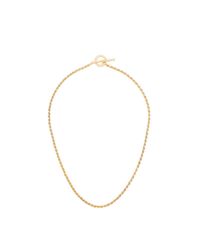 All_blues Metallic Rope Polished Gold Vermeil Necklace