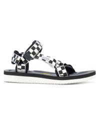 checkered sandals