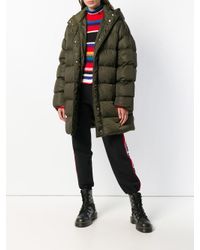 MSGM Gewatteerde Jas in het Green