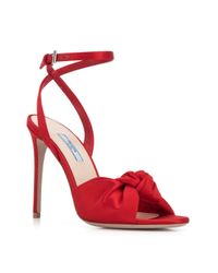 Prada knotted silk sandal Clearance