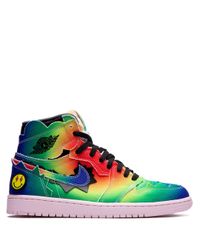 Nike Leer Air 1 Retro High J. Balvin Sneakers in het Blauw voor heren |  Lyst NL