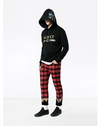 Gucci Felpa Con Lupo Ricamato in Black for Men | Lyst