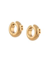 Balenciaga B Hoop Earrings in Gold (Metallic) | Lyst