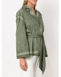 Mara Mac Belted Coat in het Green