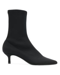 kitten heel sock boot