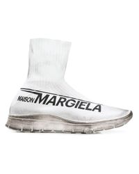Maison Margiela White Raw Development Sock Sneakers By for men