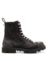 Diesel scarpe uomo anfibi e scarponcini stivali marrone scuro 40 eur - 7.5  - Stileo.it