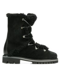 Botas altas de montaña Yves Salomon de Cuero de color Negro | Lyst